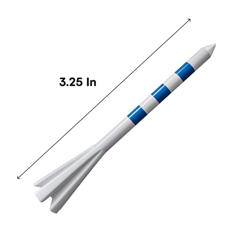 Noa Store 3 1/4" Tee Golf - White and Blue Plastic Golf Tees for Driver - Golf Accessories for Men - 5-Prong Head Cup - Low Friction - Low Resistance Tip - Pack These in Your Golf Bags - Pack of 150 - Image 3